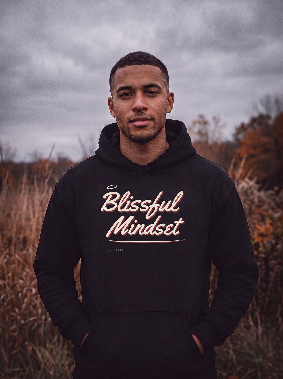 Blissful Mindset Script Logo Hoodie