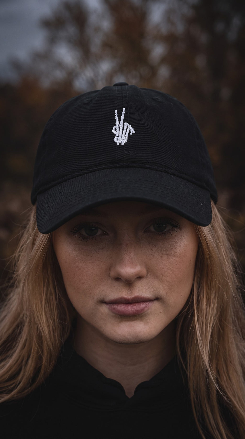 Skeleton Peace Cap